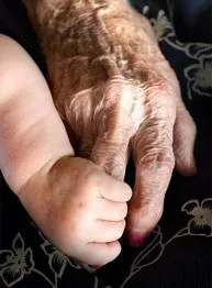 Abuela con nieto